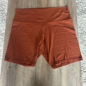 EUC Lululemon Align Shorts 8” Sz 16 *dark terracotta*